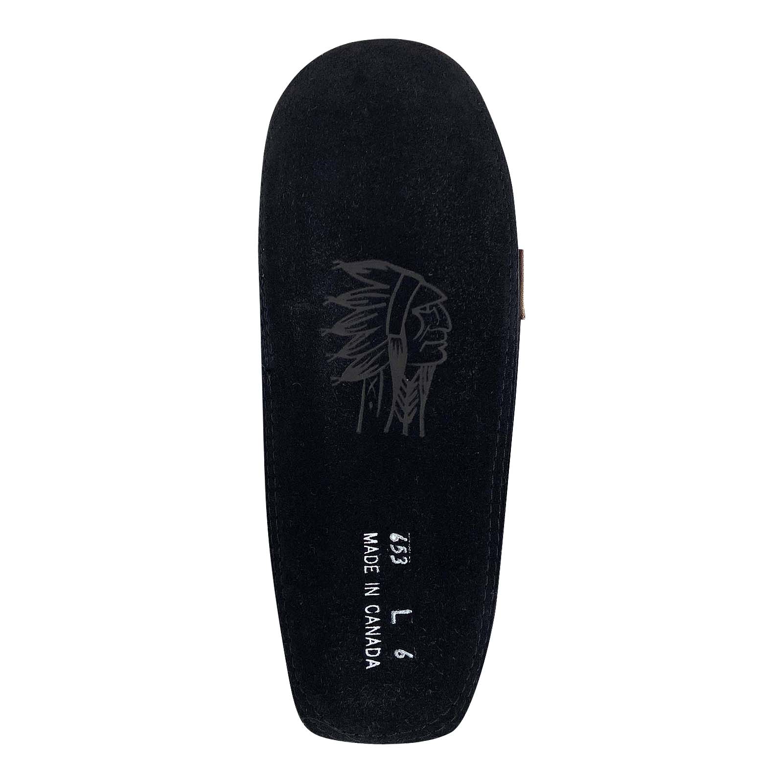 Women's CLEARANCE Black Rabbit Fur Moccasins