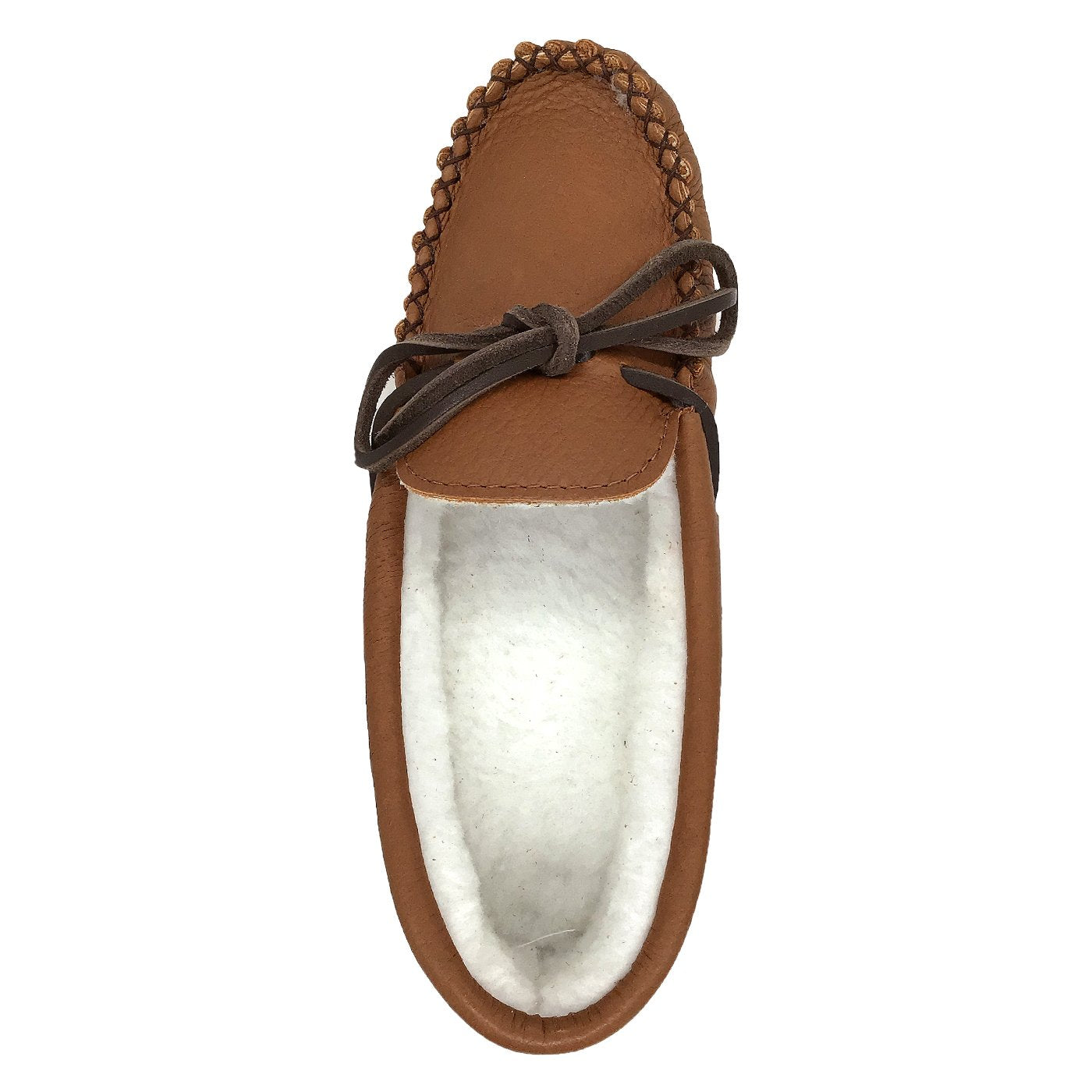 Women's Fleece Lined Elk Hide Leather Moccasins
