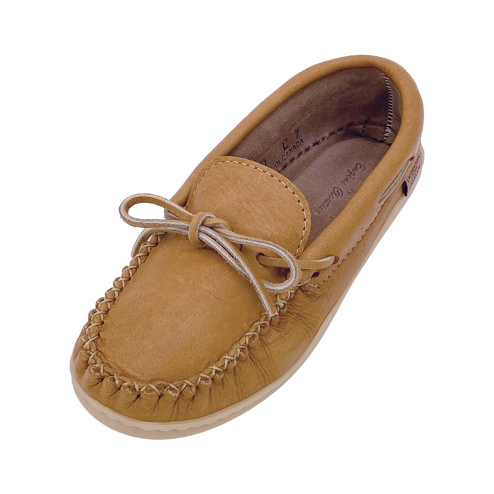 Women's Cork Moose Hide Leather Moccasins Shoes