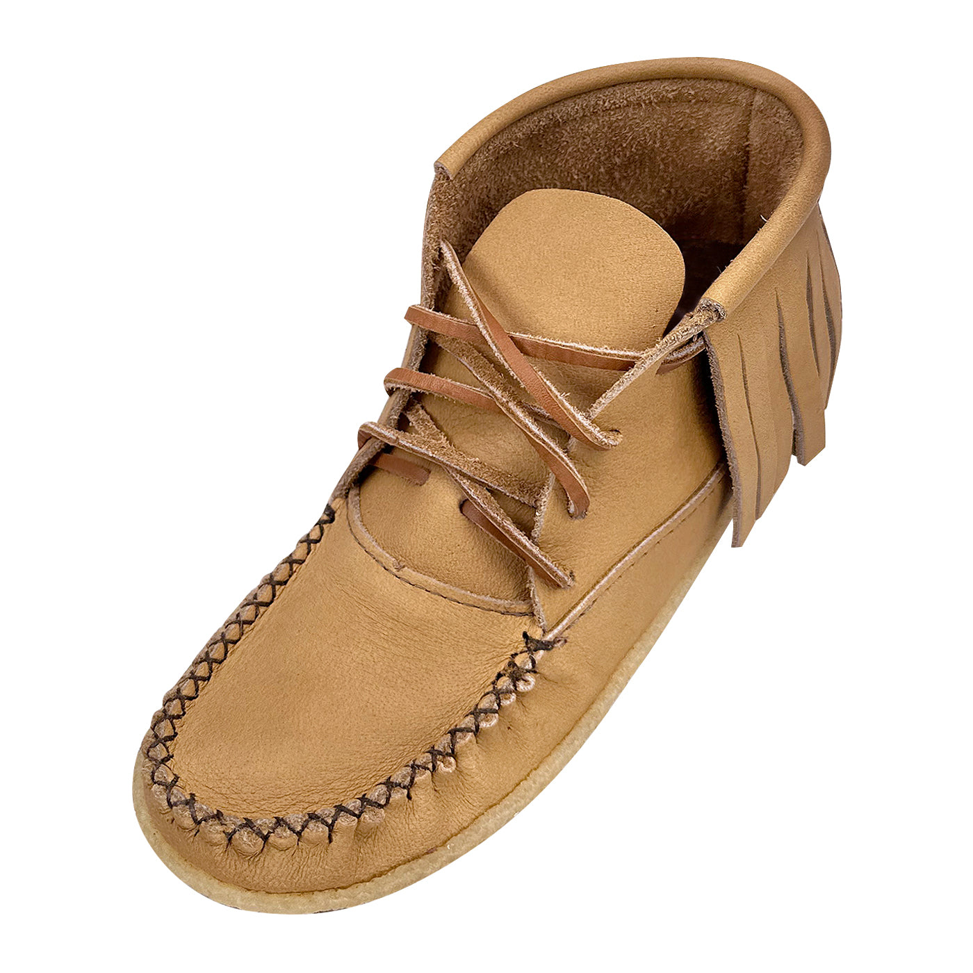Women's Fringed Ankle Moccasin Boots