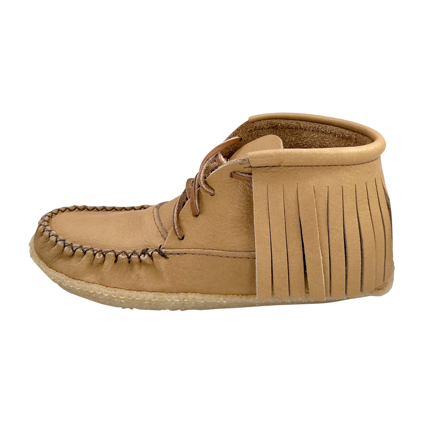 Women's Fringed Ankle Moccasin Boots