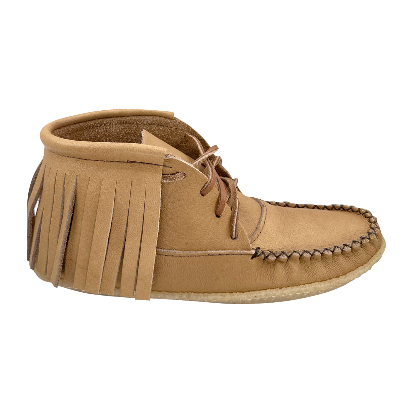 Women's Fringed Ankle Moccasin Boots