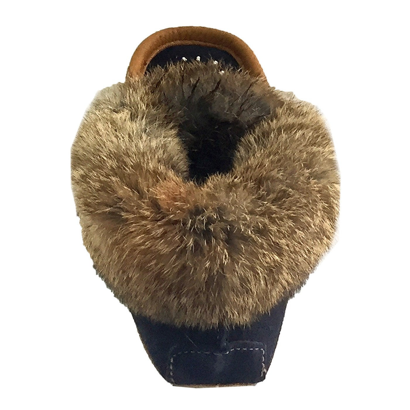 Women's Rabbit Fur Beaded Moccasins