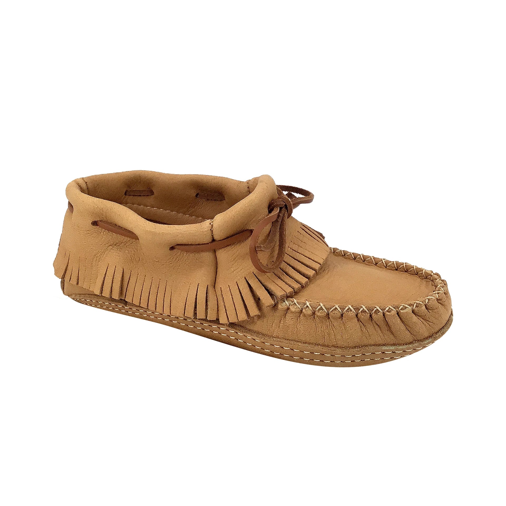 Women's Earthing Moccasins Fringed Ankle Leather Soft Sole