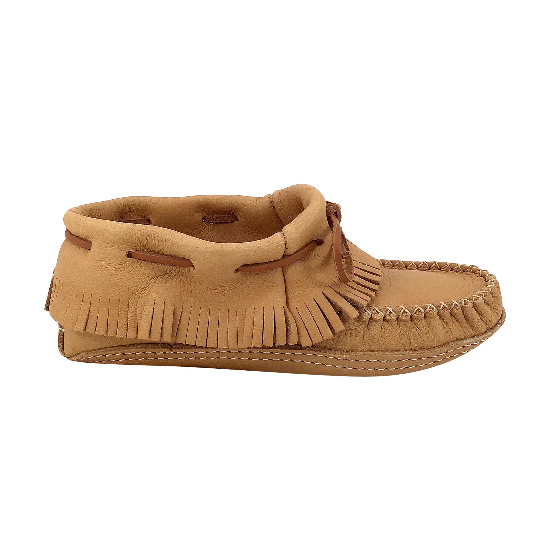 Women's Earthing Moccasins Fringed Ankle Leather Soft Sole