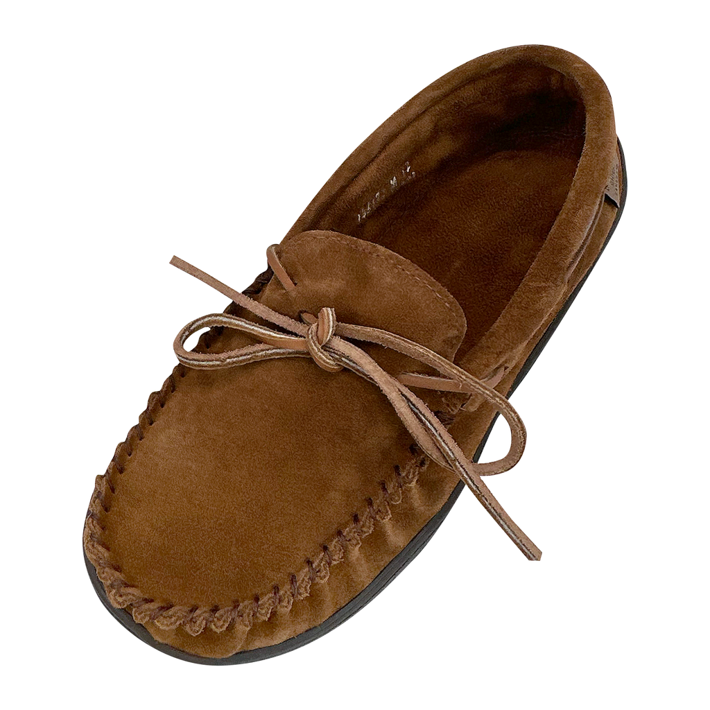 COOTIE 「Air Moccasins (Suede) 」 Men's Extra Wide Fit Brown Genuine Suede Leather Driving Moccasins