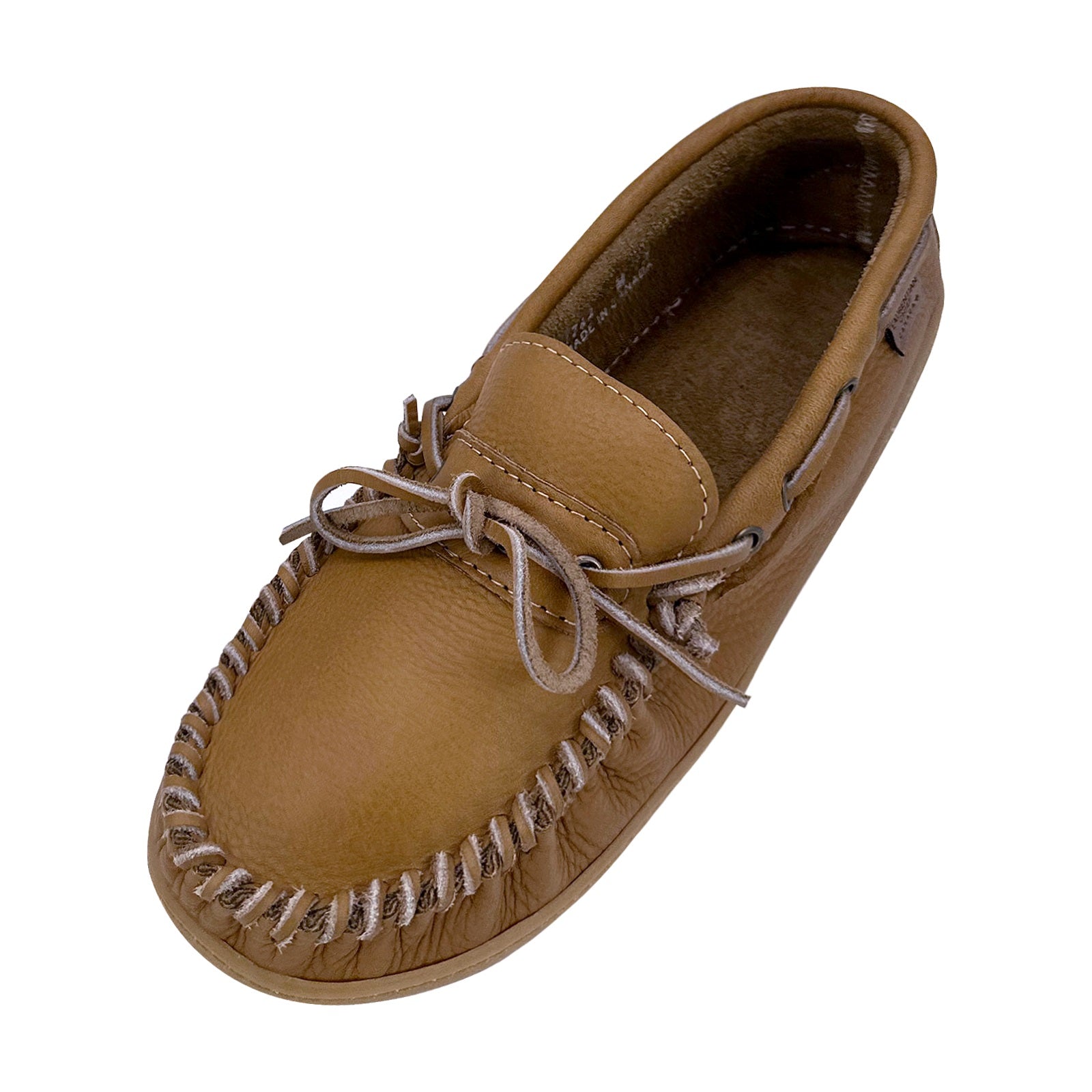 Men's Wide Leather Moccasin Shoes
