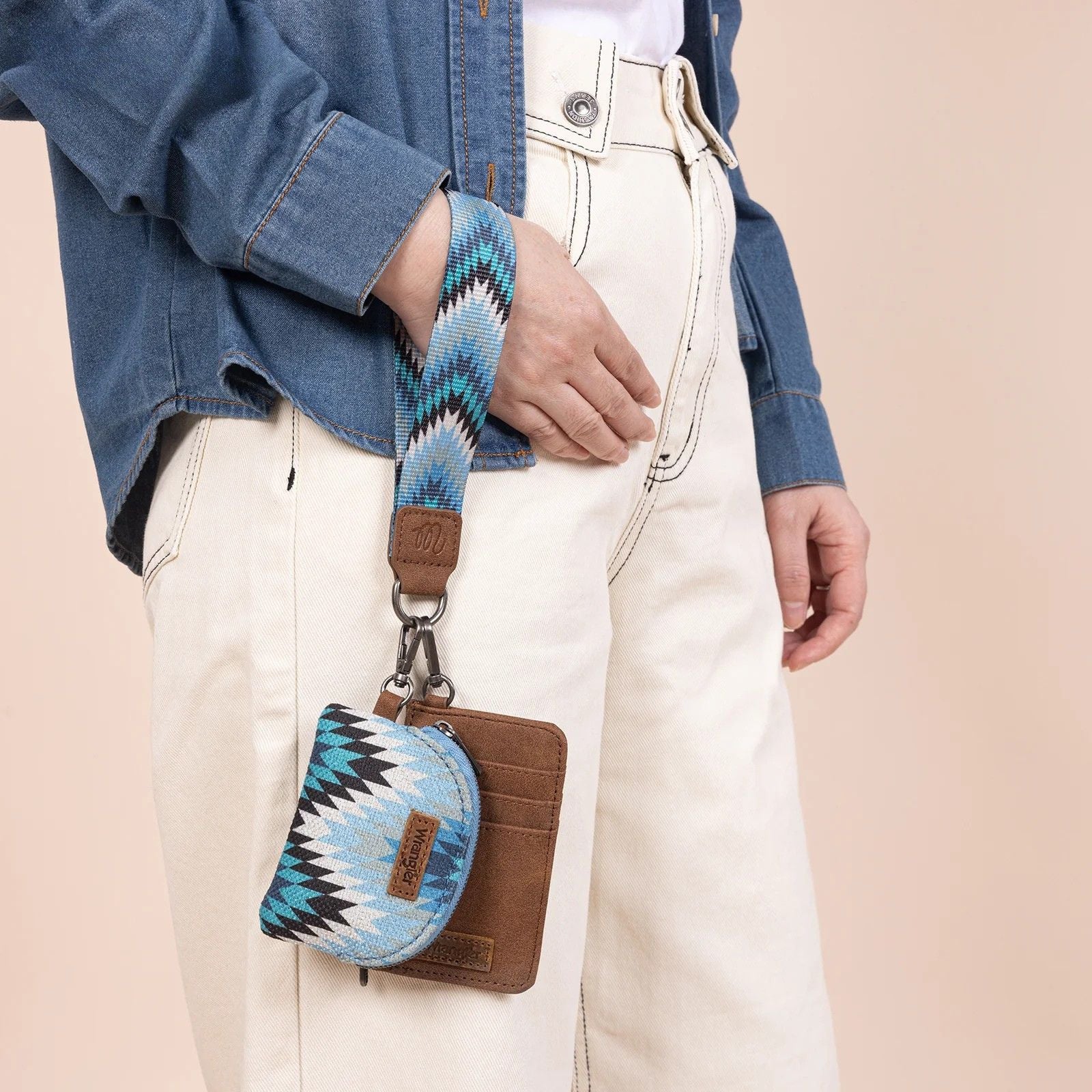 Southwestern Dual Pouch Wristlet