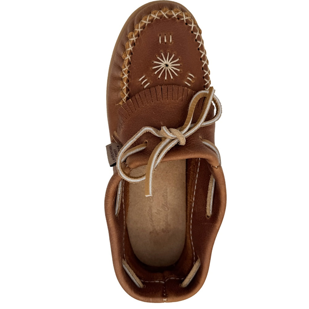 Women's Velva Papoose Style Leather Ankle Moccasin Shoes