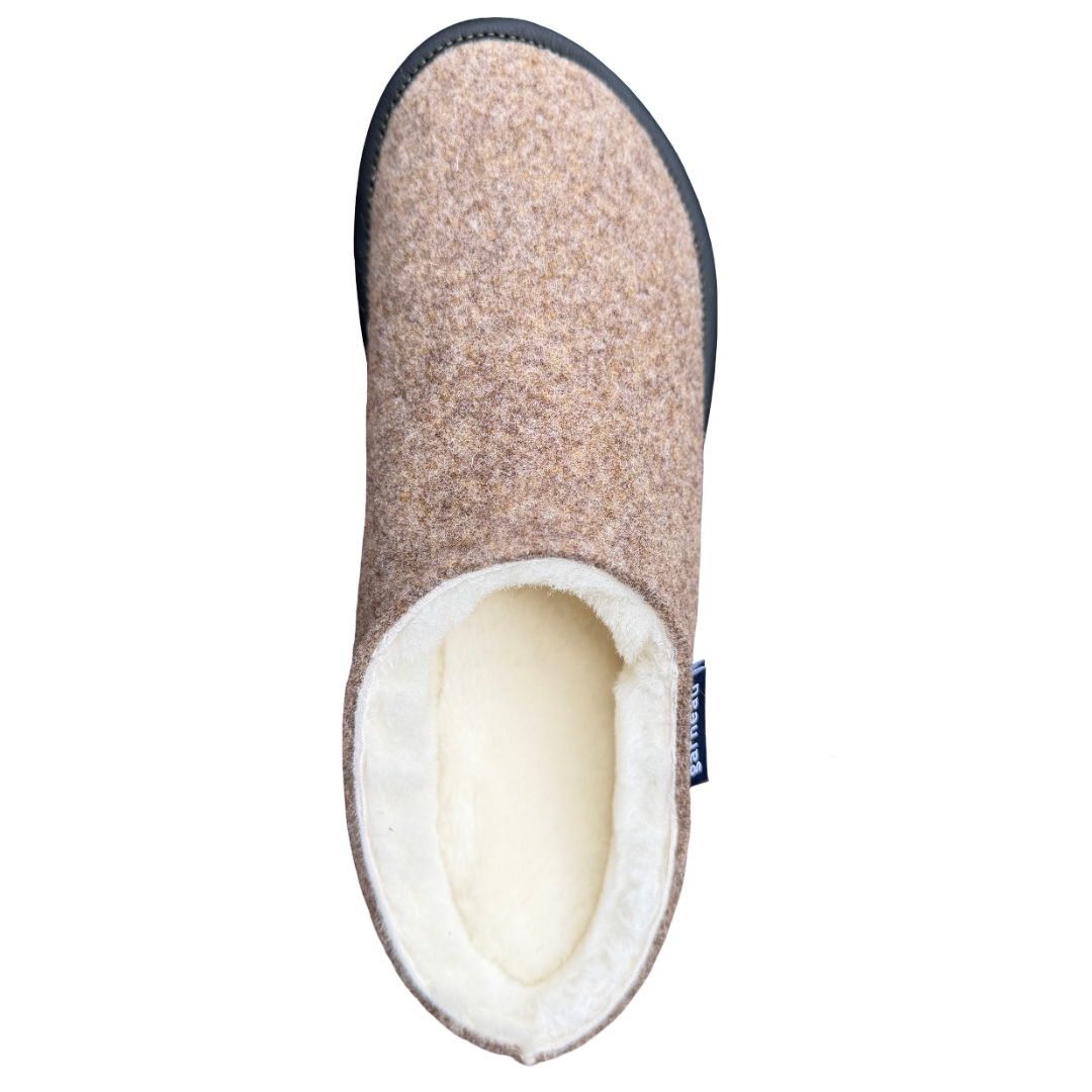 Women's Sheepskin Lounger Felt Slippers