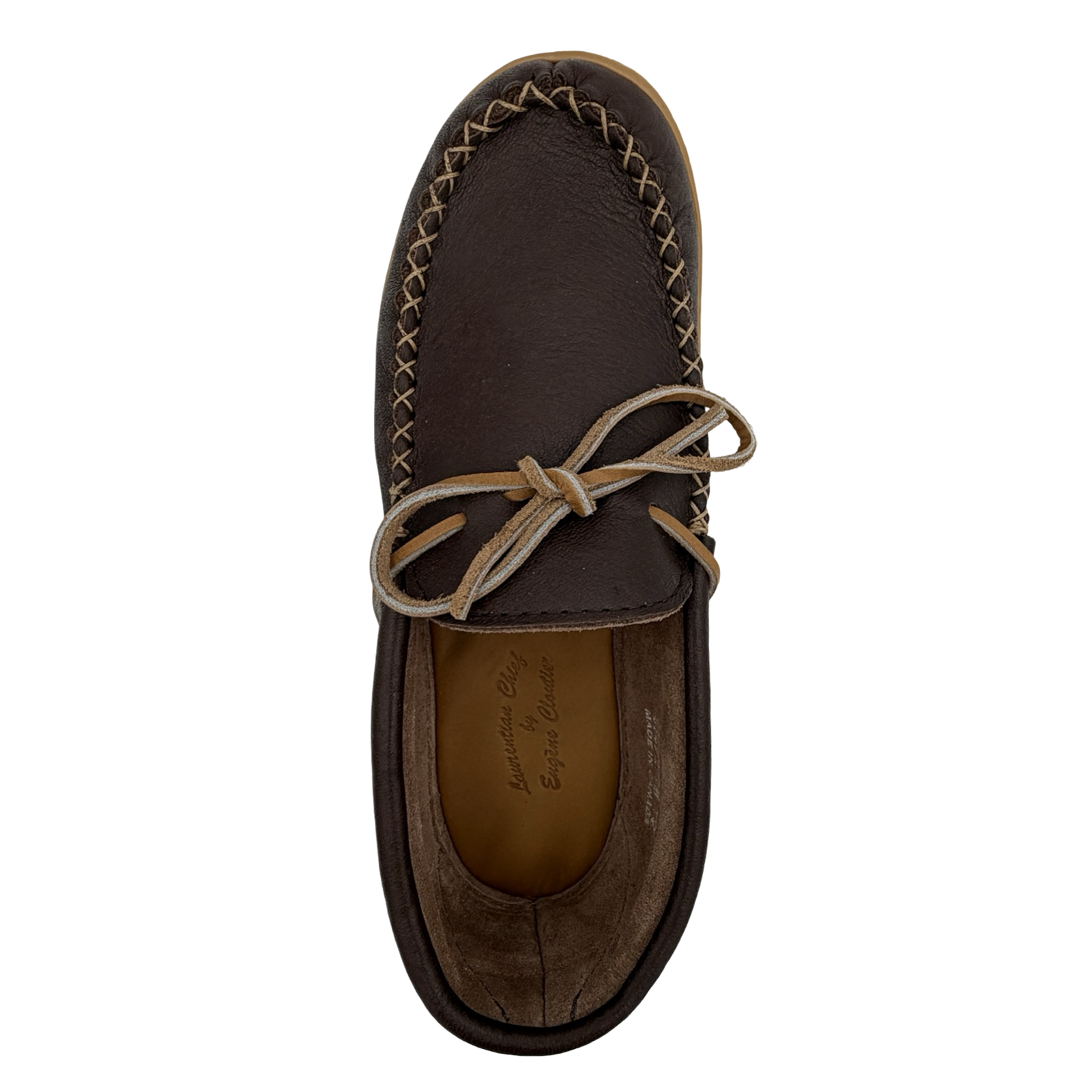 Men's Wide Moose Hide Leather Memory Foam Moccasin Shoes