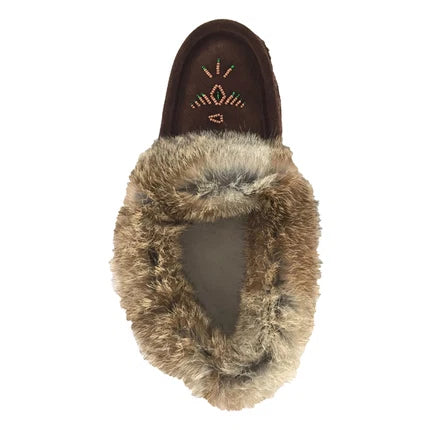 Women's Rabbit Fur Moccasins