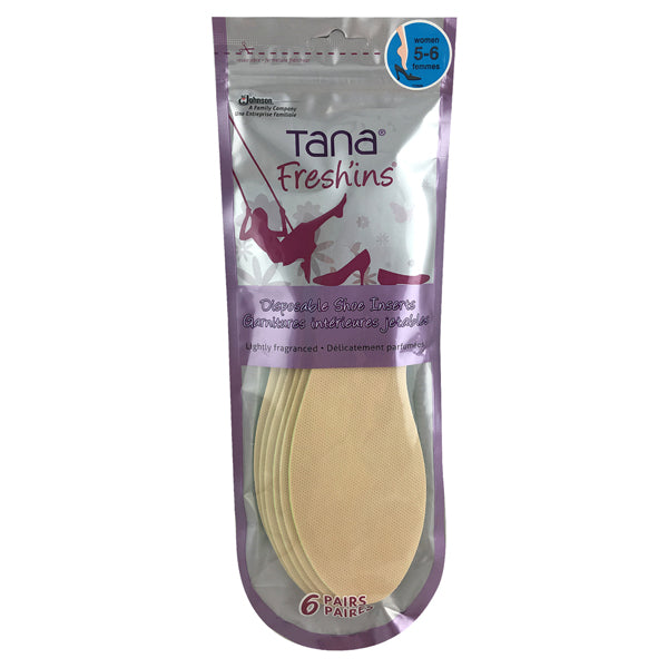 Tana Fresh'ins Insoles Package of 6 prs (Final Clearance Size 7,  8, 9 ONLY)