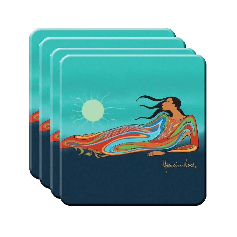 Native American Art Hard Coaster Set