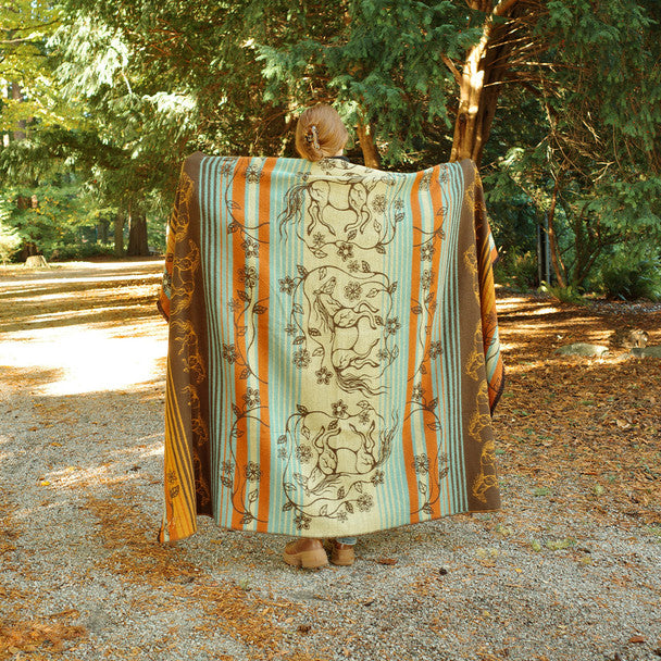 Indigenous Art Woven Blanket