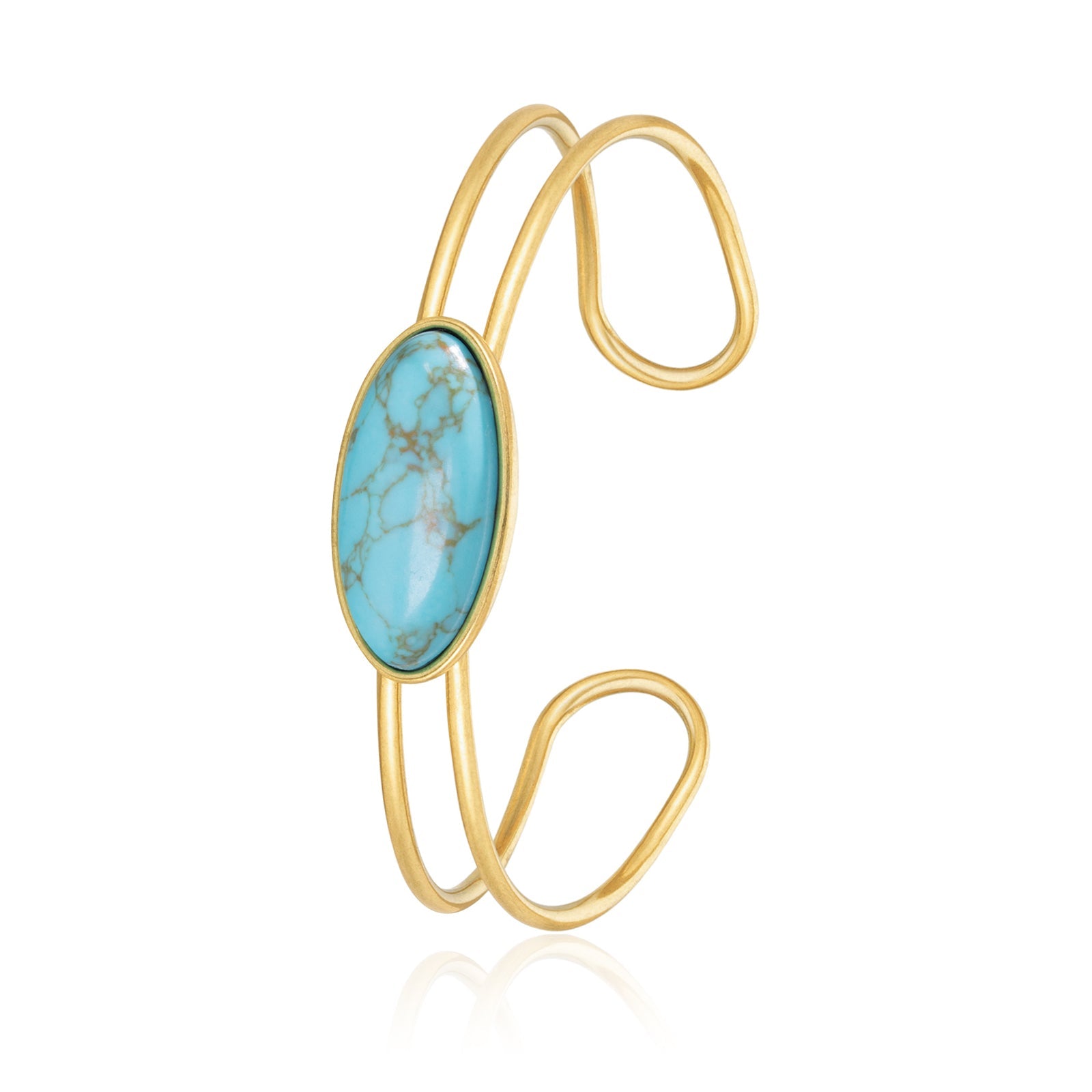 Western Natural Stone Cuff Bracelet