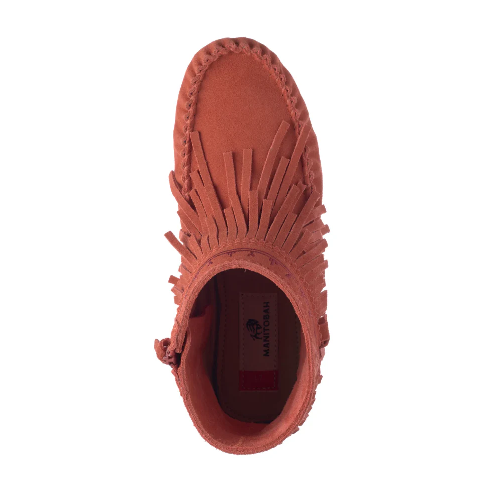 Women's Suede Dancer Ankle Moccasin Boots