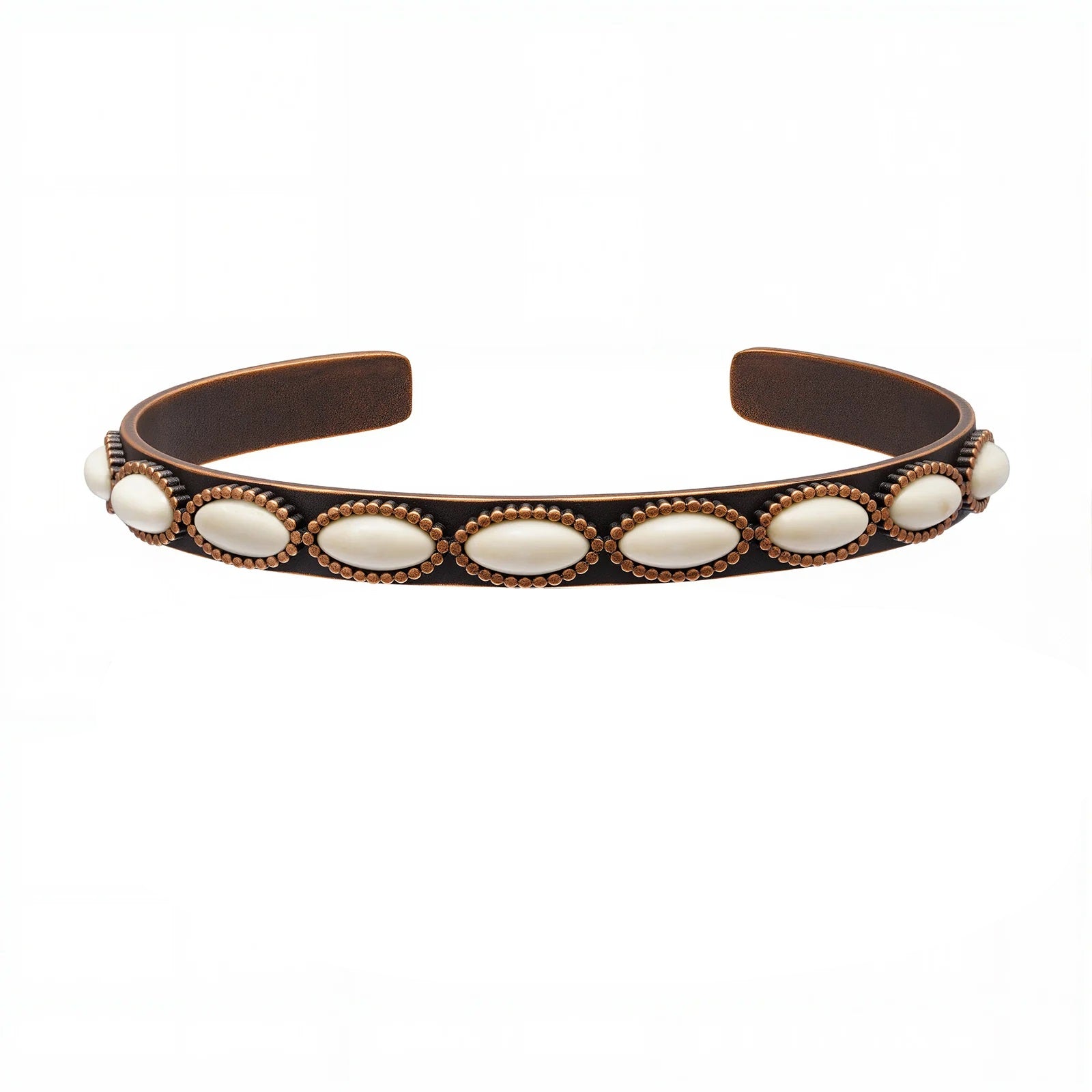 Antique Small Cuff Stone Bracelet