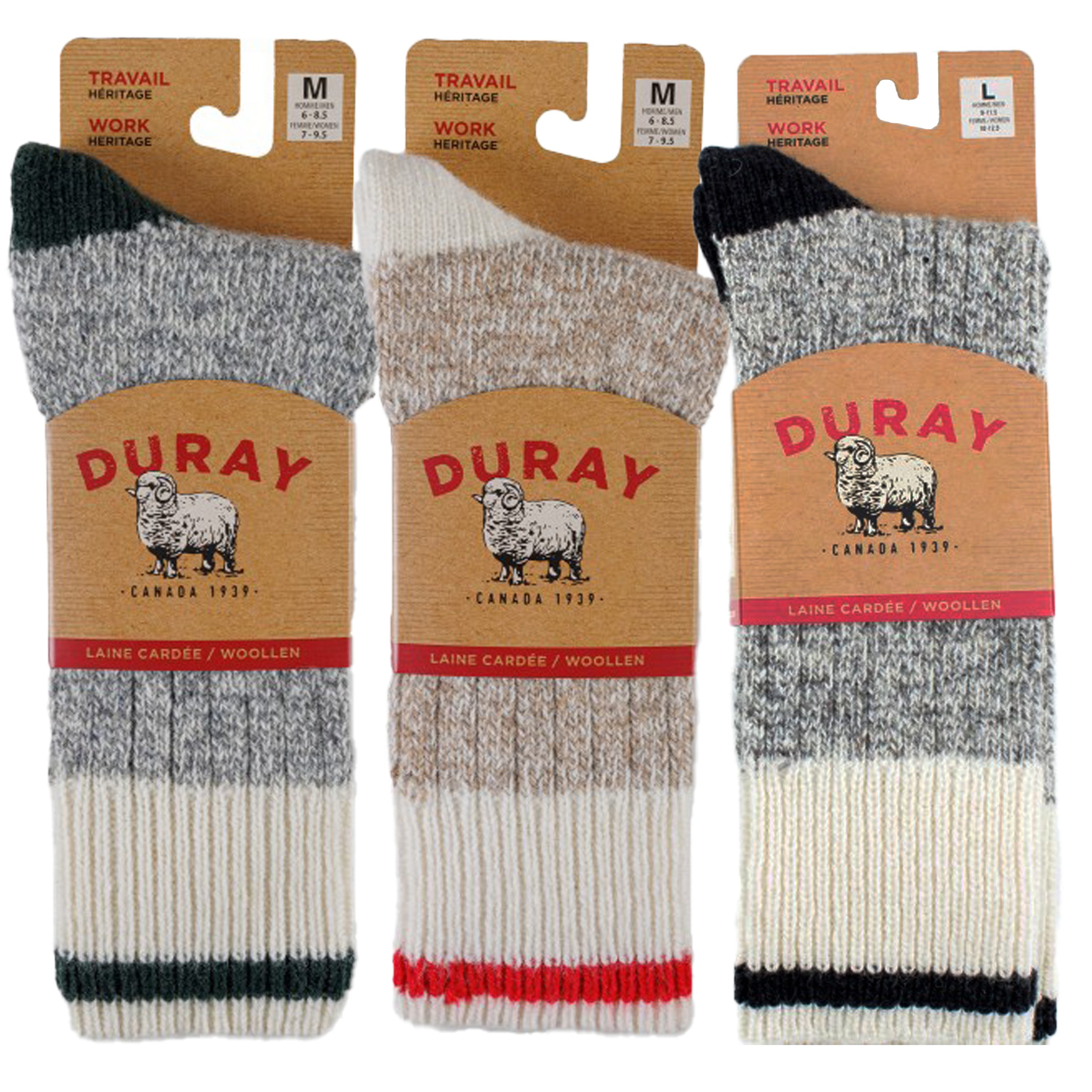 Men's Wool Work Socks (3 Pack)