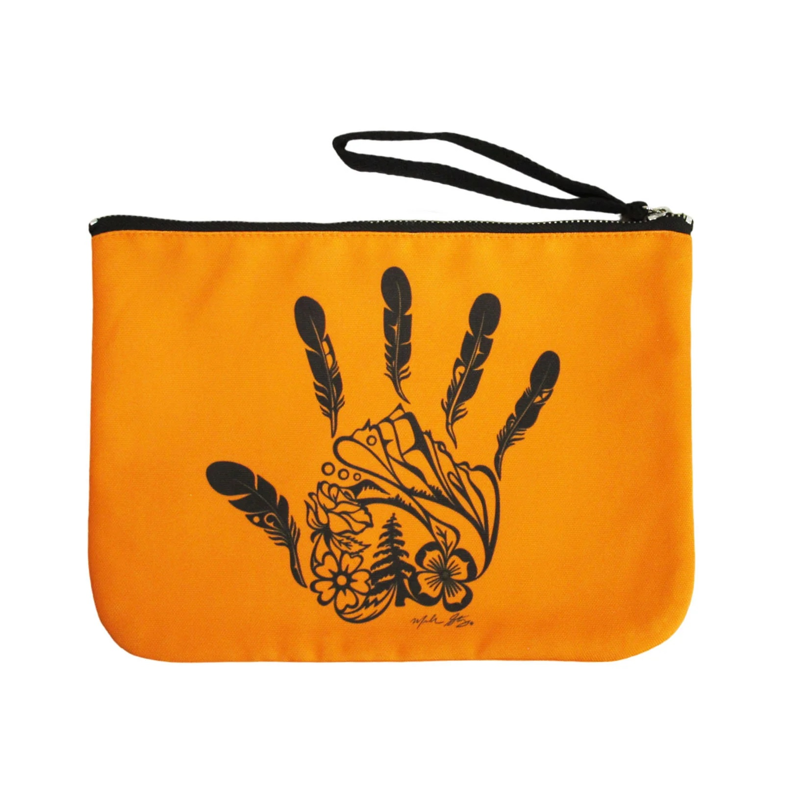 Indigenous Art Gitxsan Hand Zip Pouch