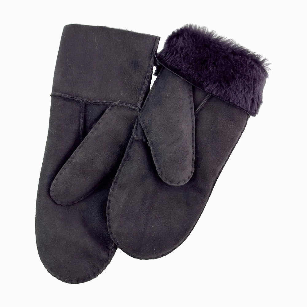 Brown Sheepskin Mittens for for Men & Women