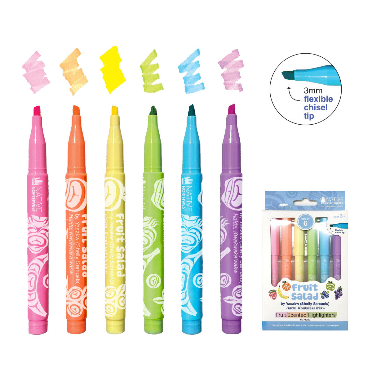 Indigenous Art Fruit Scented Highlighters
