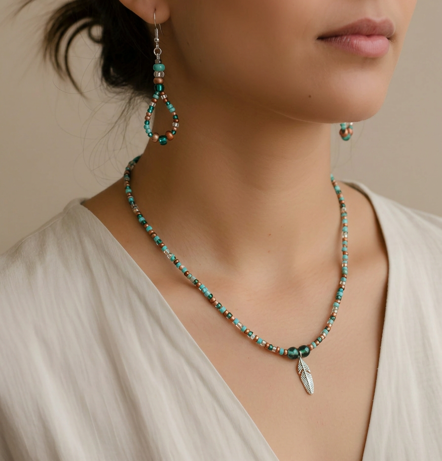 Glass Beaded Earrings