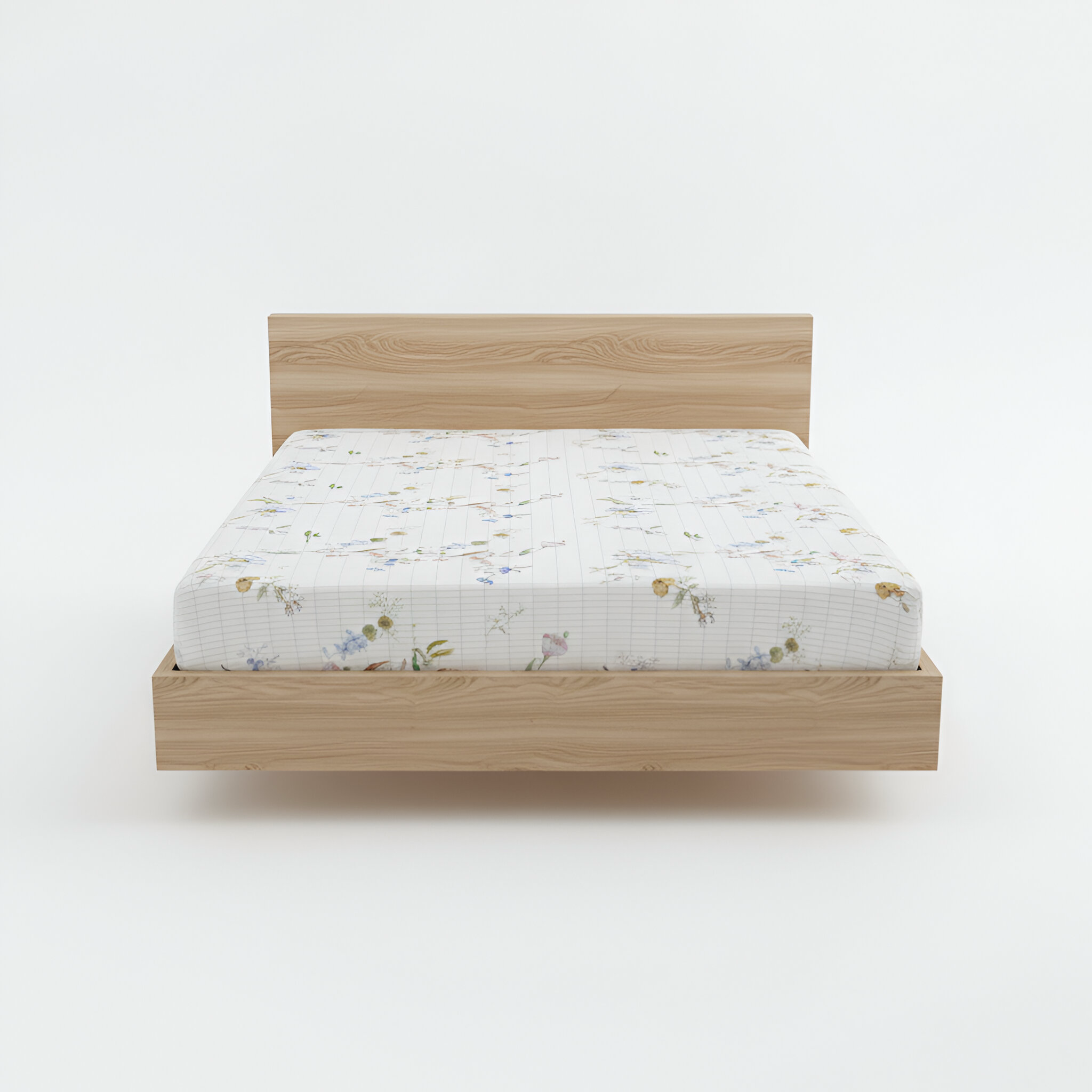 Floral Print Earthing FITTED SHEET SET with Tester and Checker