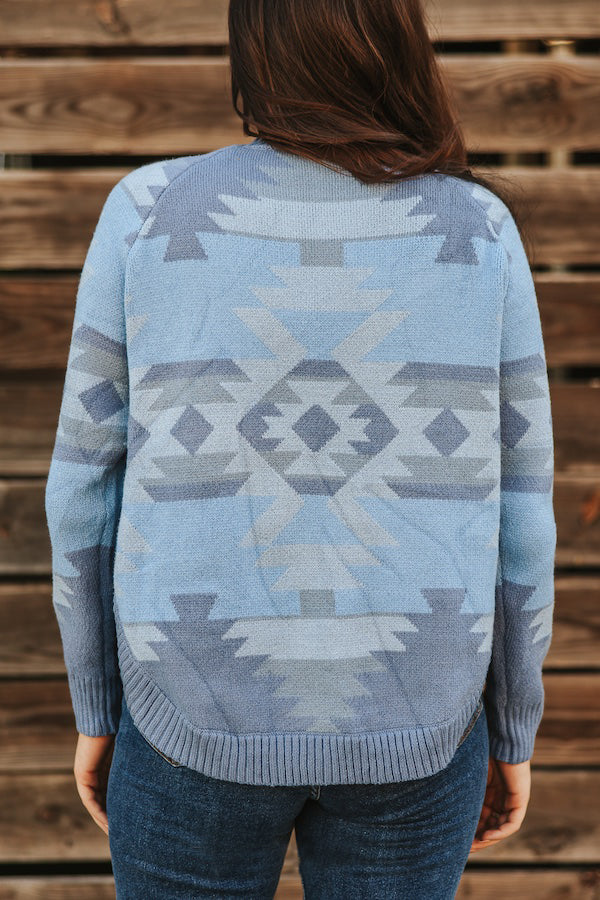 Women's Knitted Round Hem Side-Button Sweater