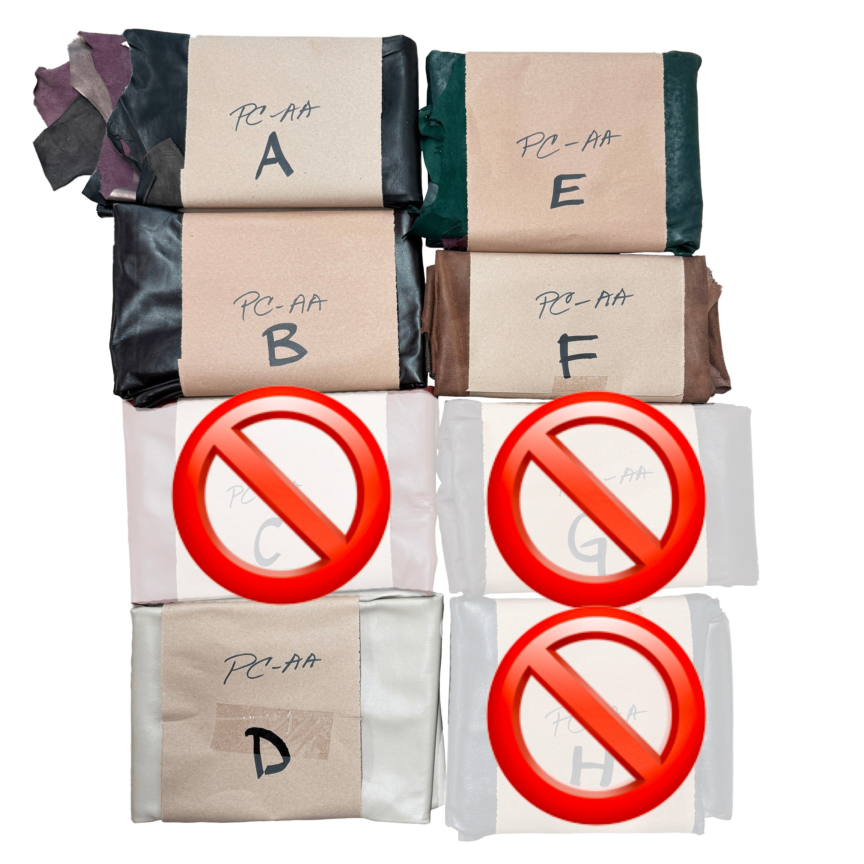 Surprise Small Bundles of Crafting Leather Assorted colours