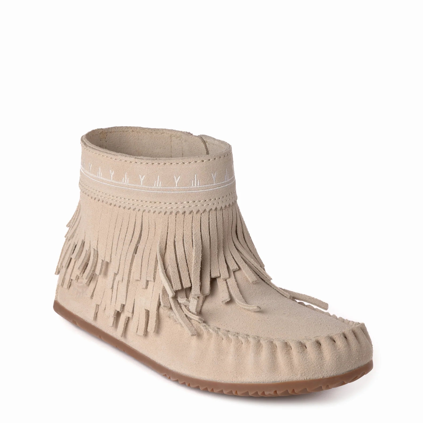 Women's Suede Dancer Ankle Moccasin Boots v2