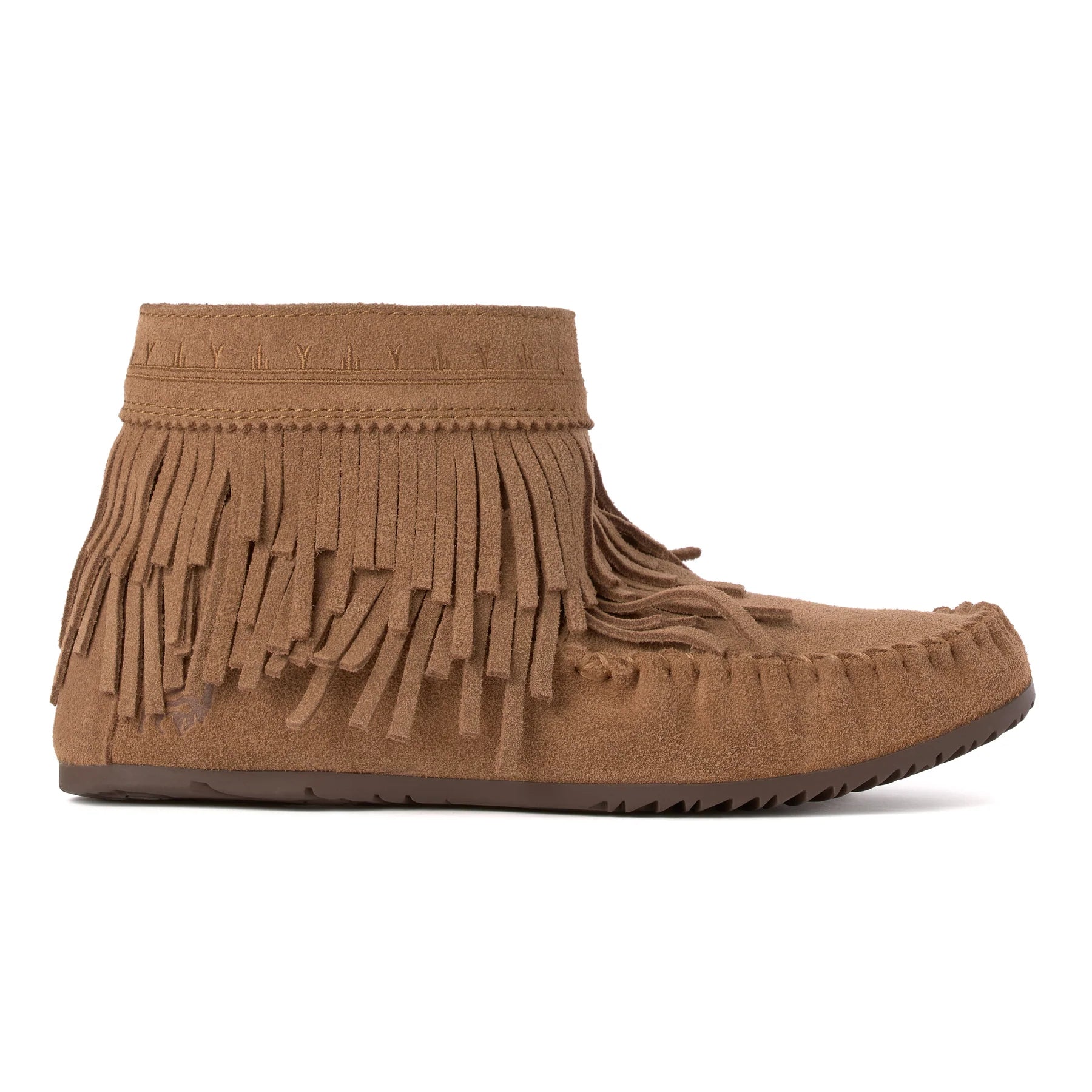 Women's Suede Dancer Ankle Moccasin Boots v2