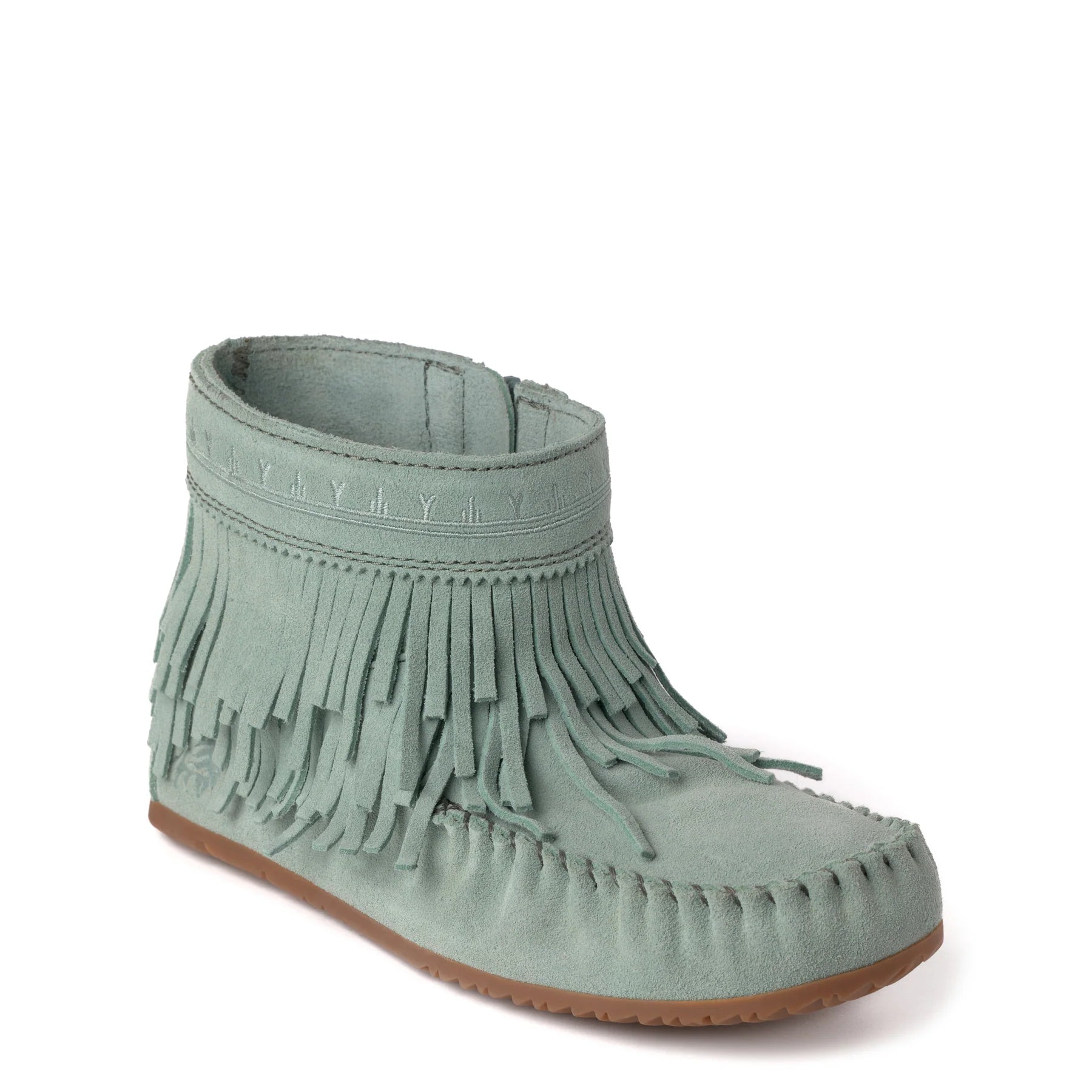 Women's Suede Dancer Ankle Moccasin Boots v2