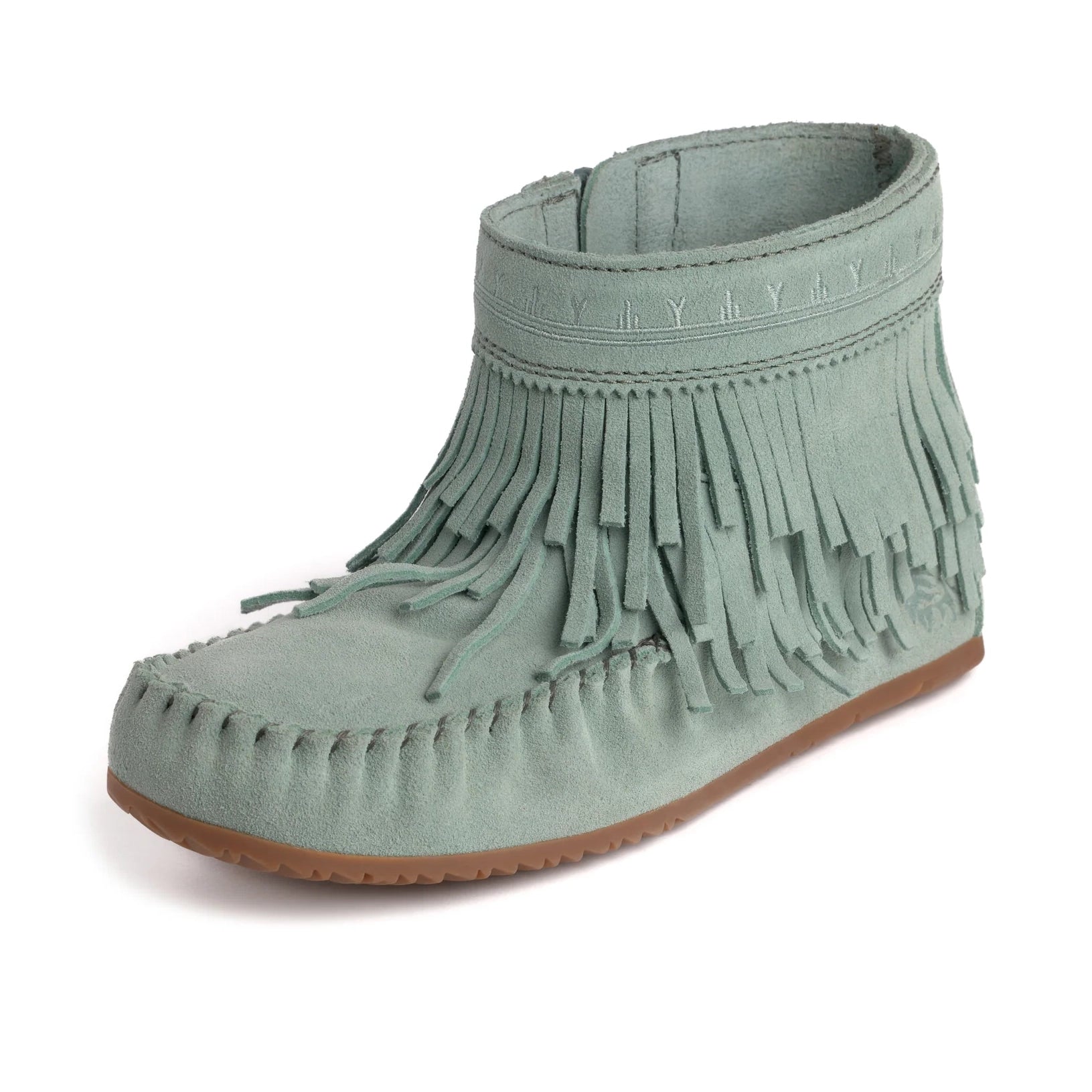Women's Suede Dancer Ankle Moccasin Boots v2