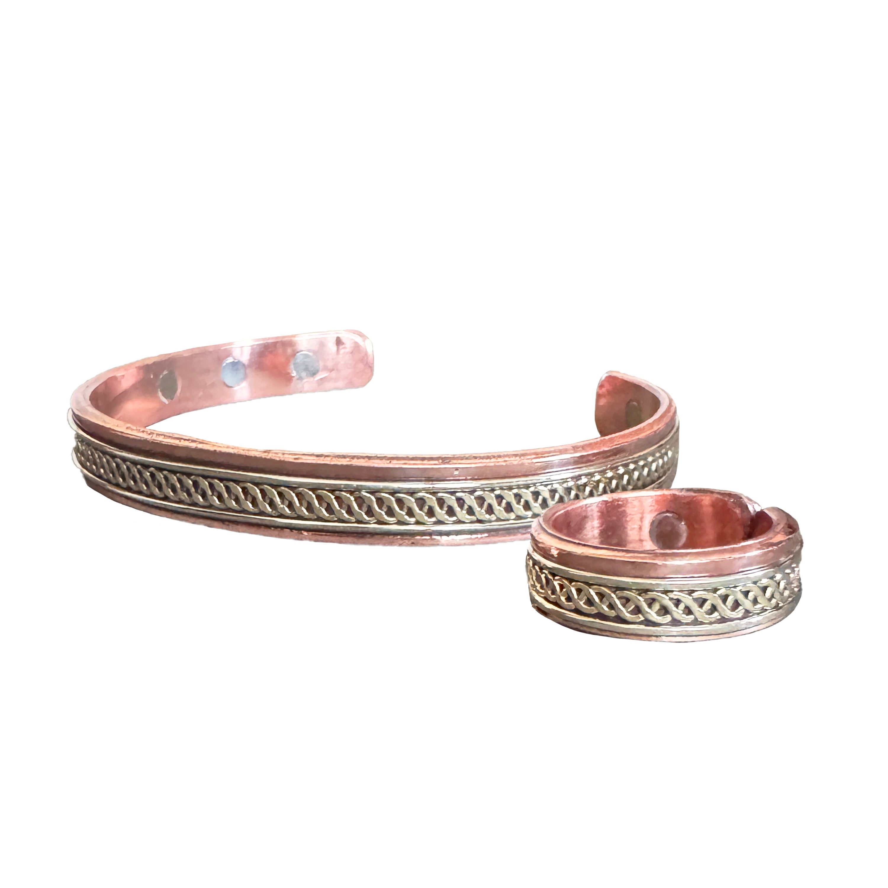 Pure Copper Magnetic Rings and Bracelets
