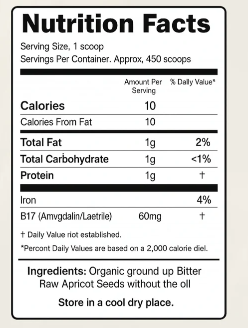 Bitter Apricot Seed Meal - 16oz.