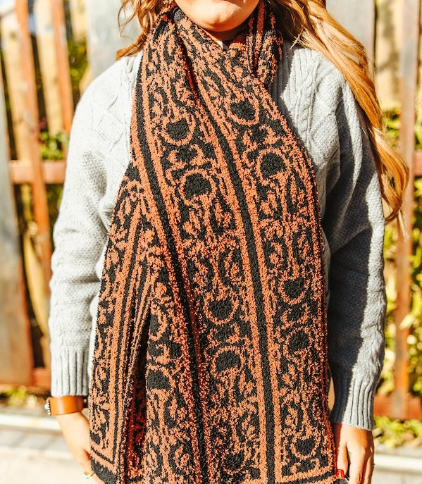 Aztec Knit Scarf