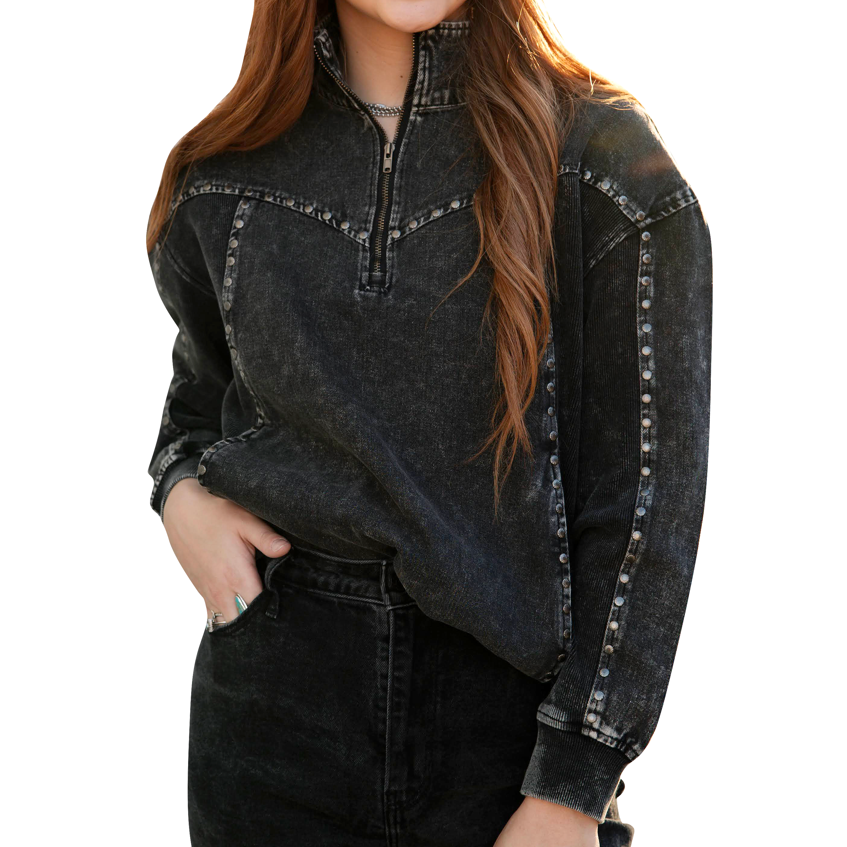 Women's Midnight Silver Creek Quarter-Zip Pullover