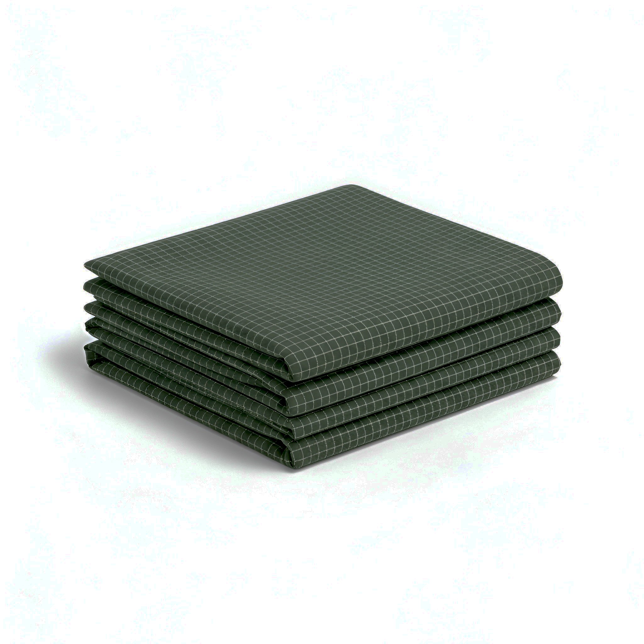 Forest Green Cotton Grounding Fitted Sheet | Earthing Bed Sheet on CLEARANCE