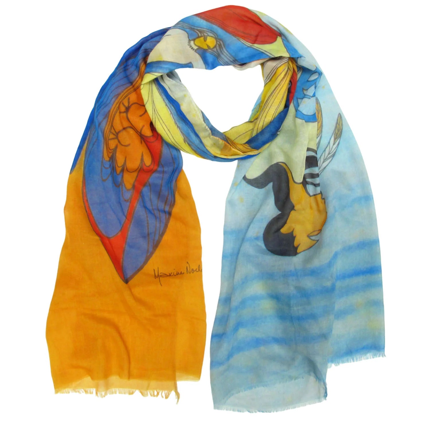 Native American Art Eco-Scarves by Maxine Noel