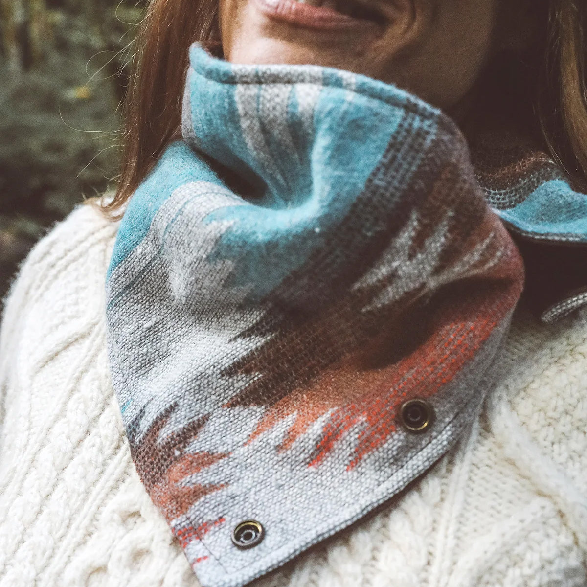 Wayfarer Cowl Neck Snap Scarf