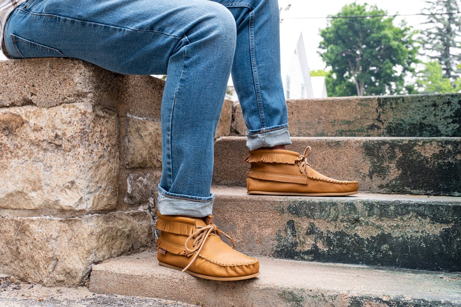 Men's Apache Moccasin Boots