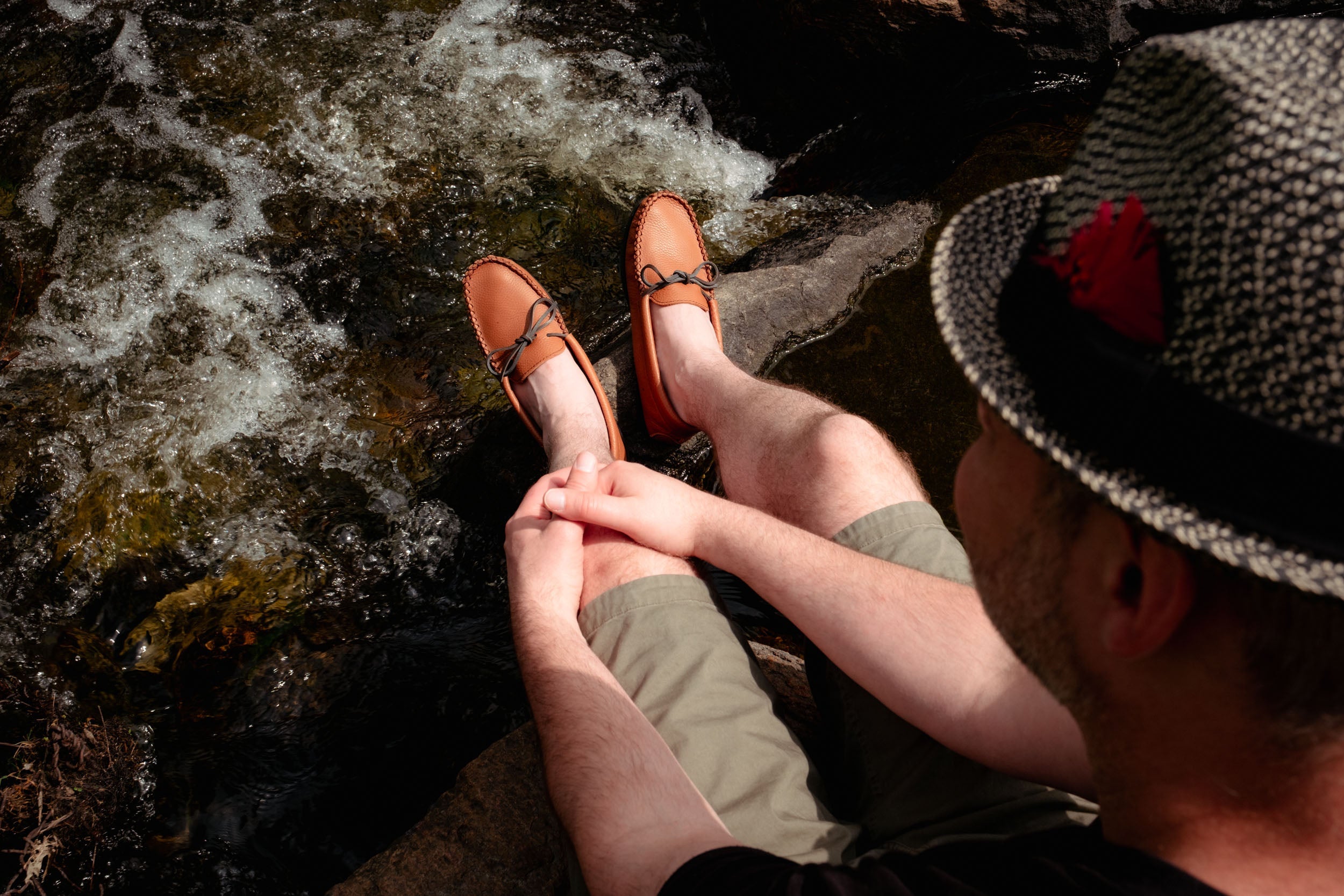 Men's Elk Hide Leather Moccasin Shoes (Limited Edition)