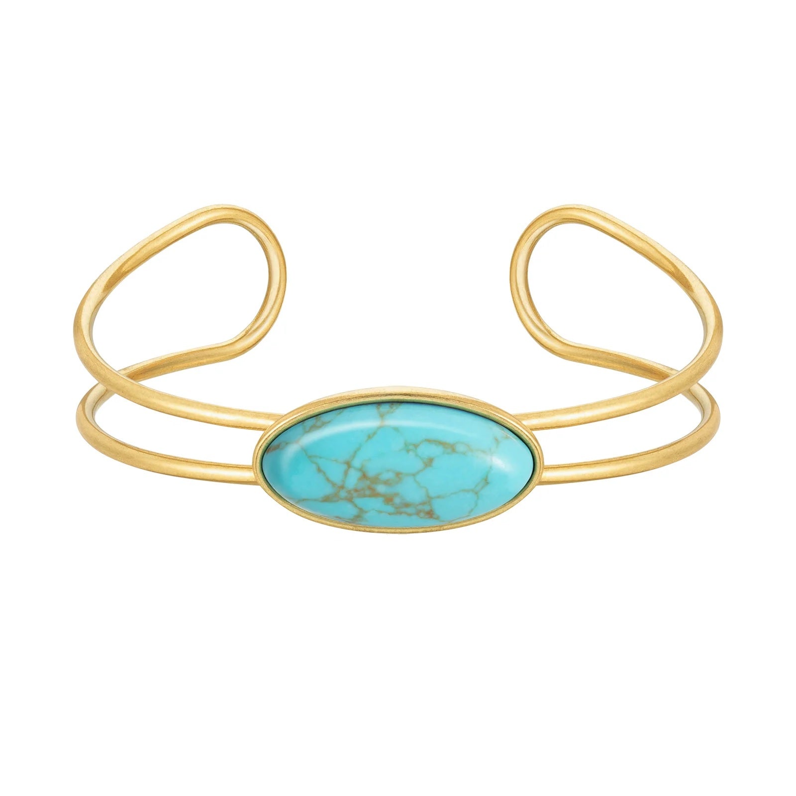 Western Natural Stone Cuff Bracelet