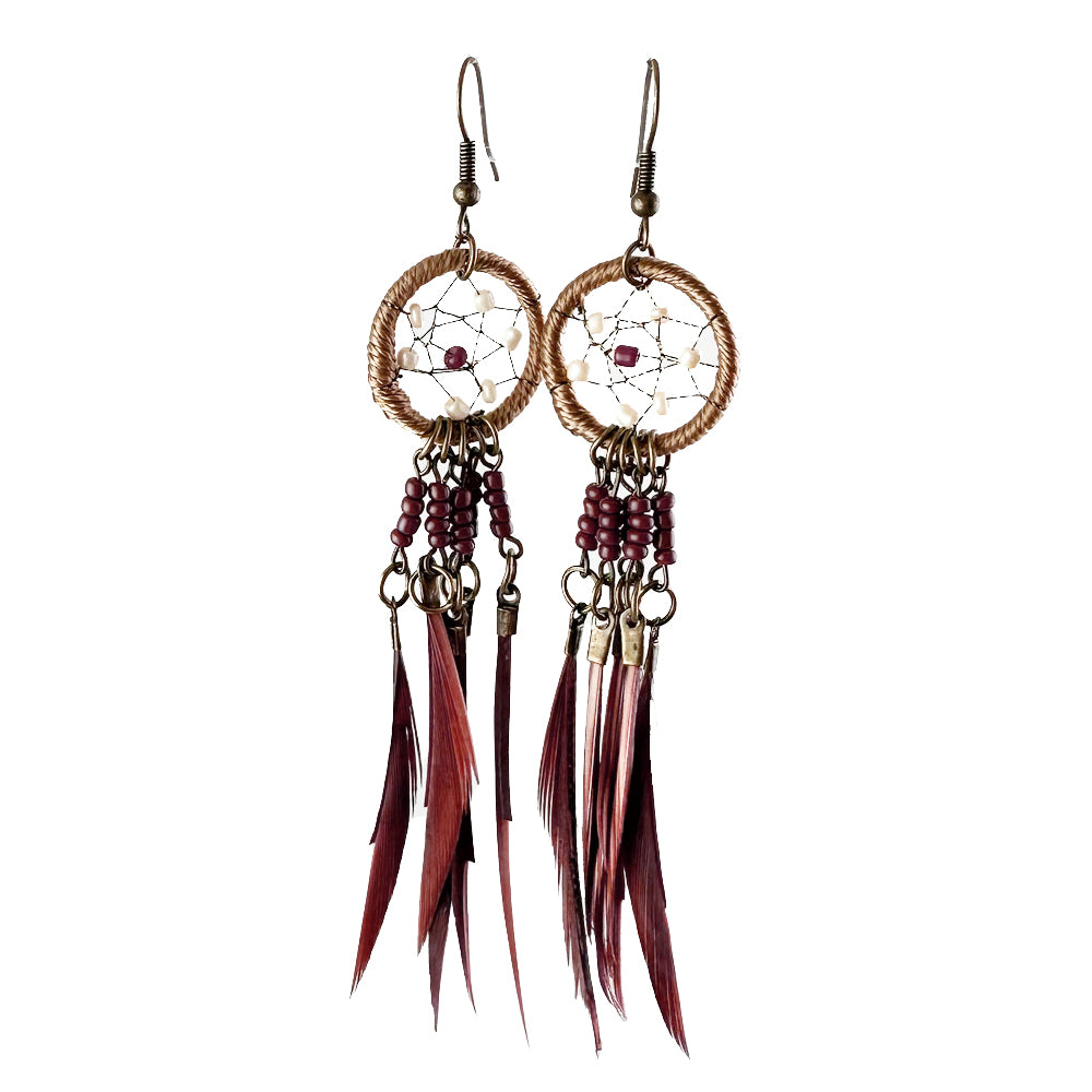 Follow Your Arrow Indigenous Dream Catcher Earrings