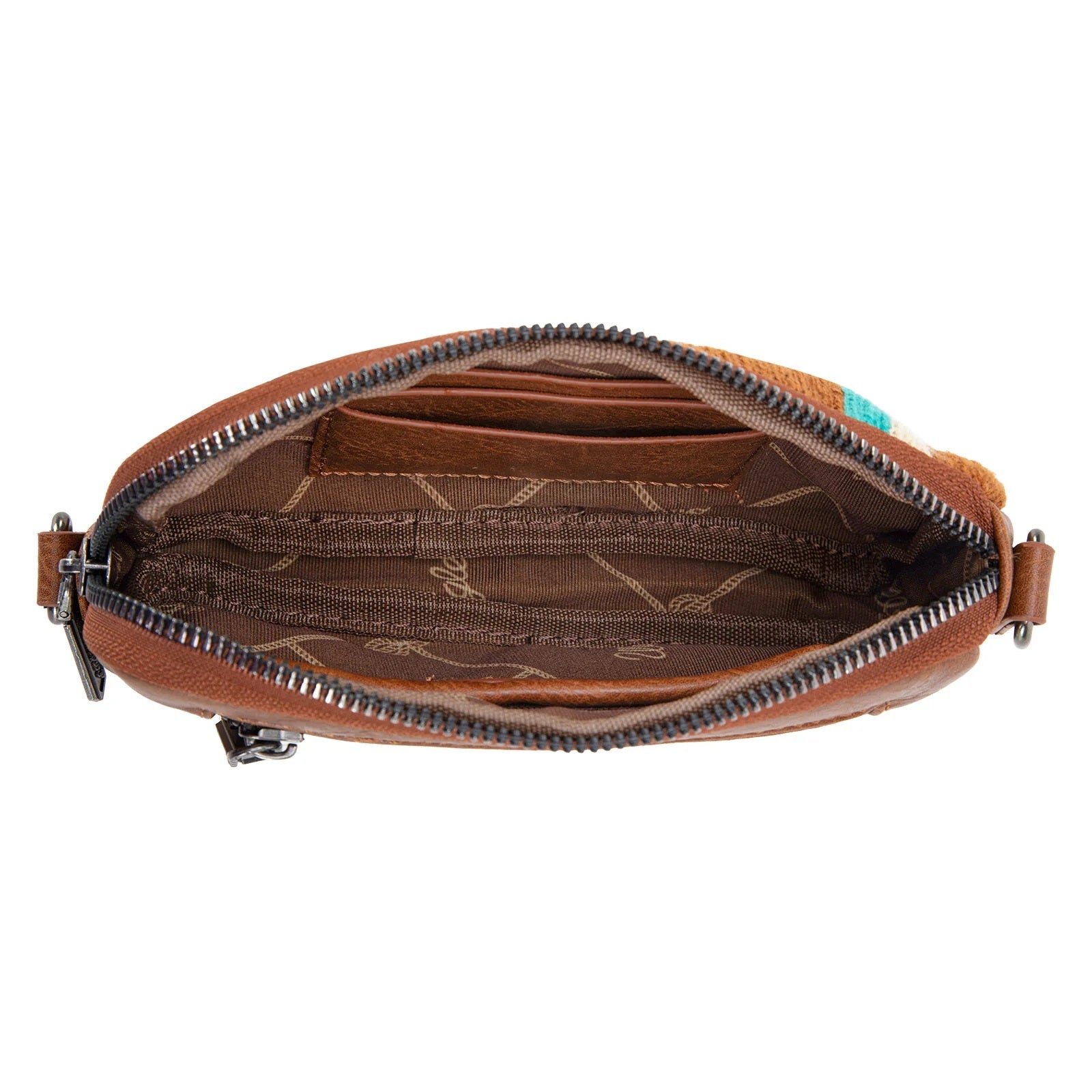 Southwestern Knitted Mini Wallet Crossbody Bag
