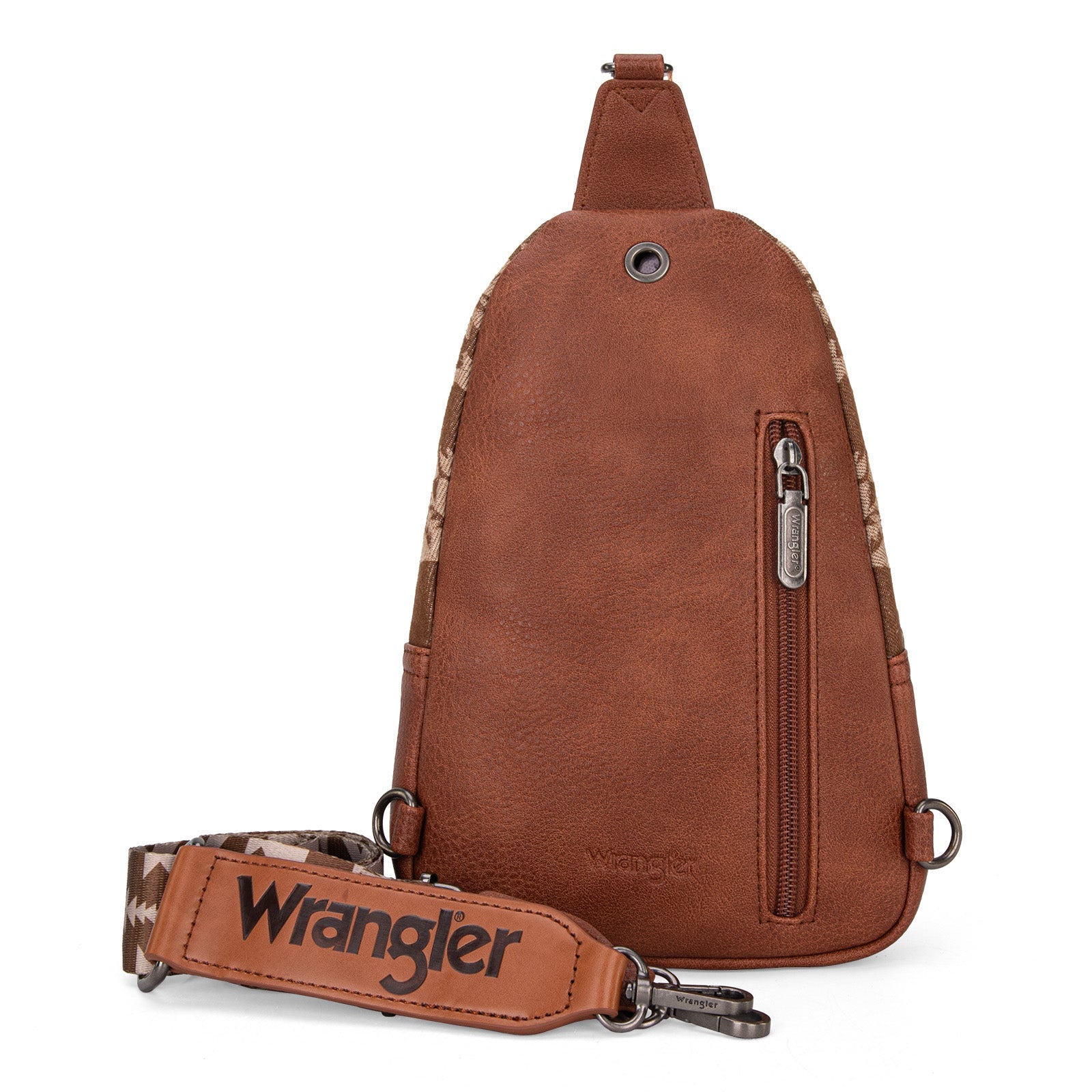 Southwestern Print Small Canvas Sling Chest Bag