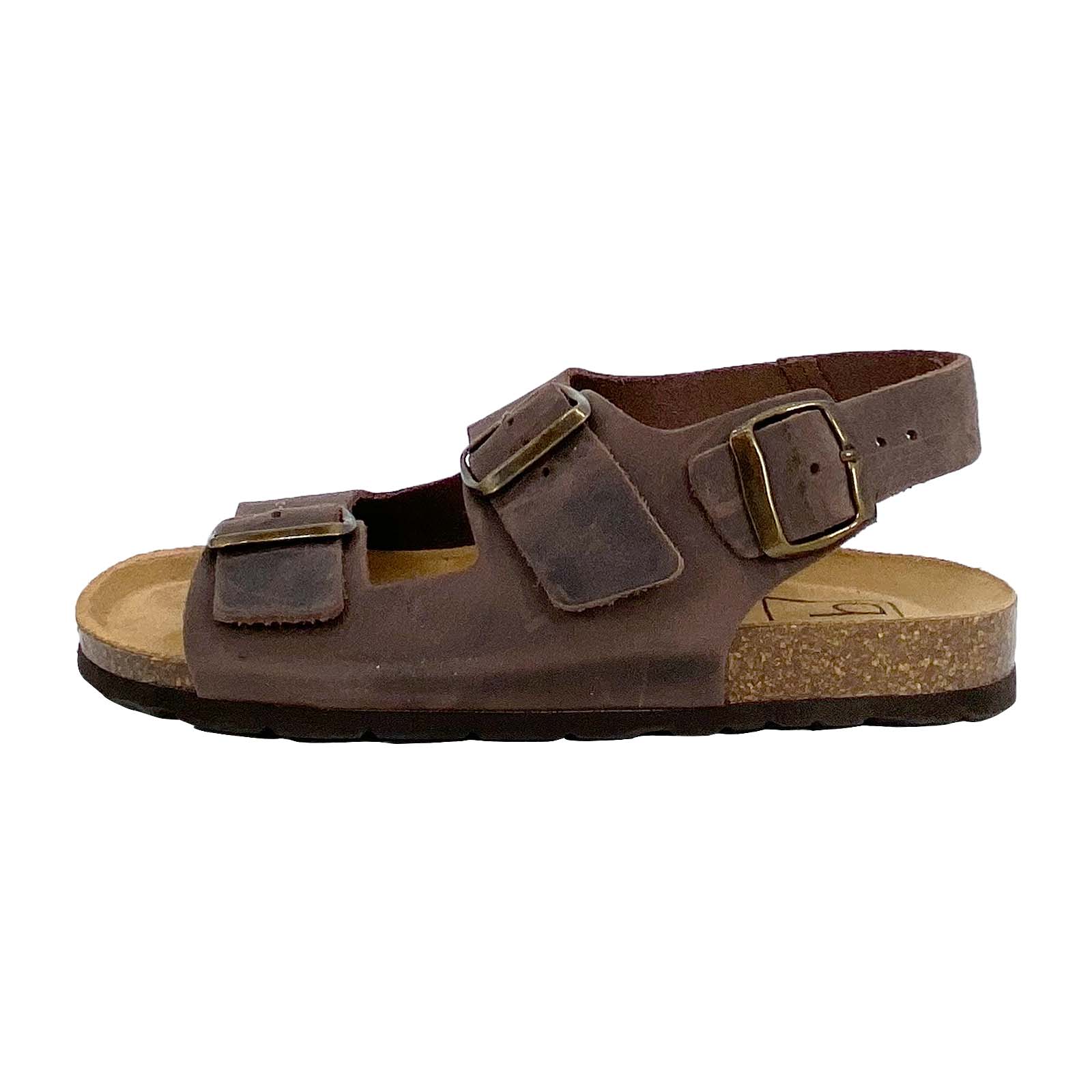 Women's Carina Black Sandals with Copper Rivet