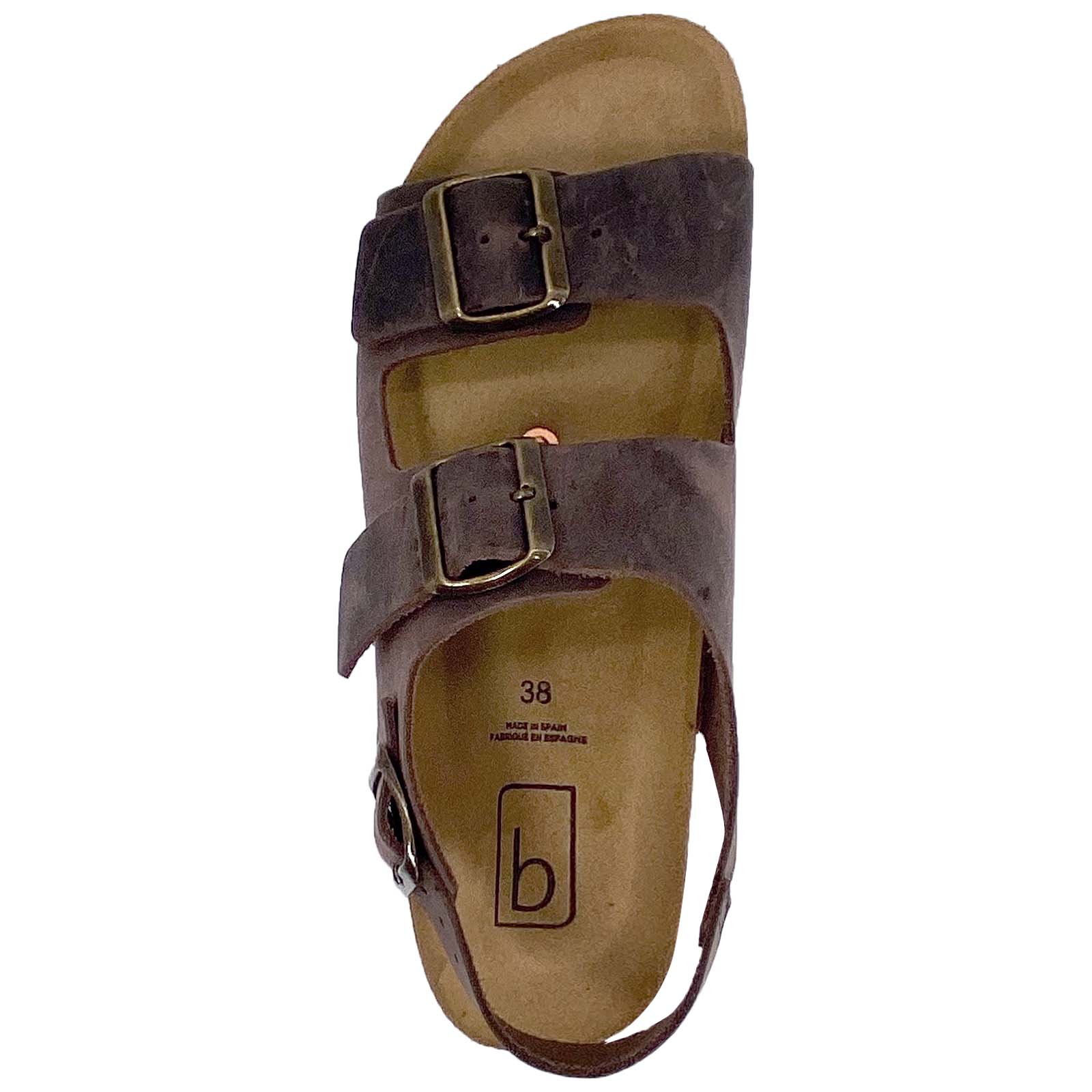 Women's Carina Black Sandals with Copper Rivet