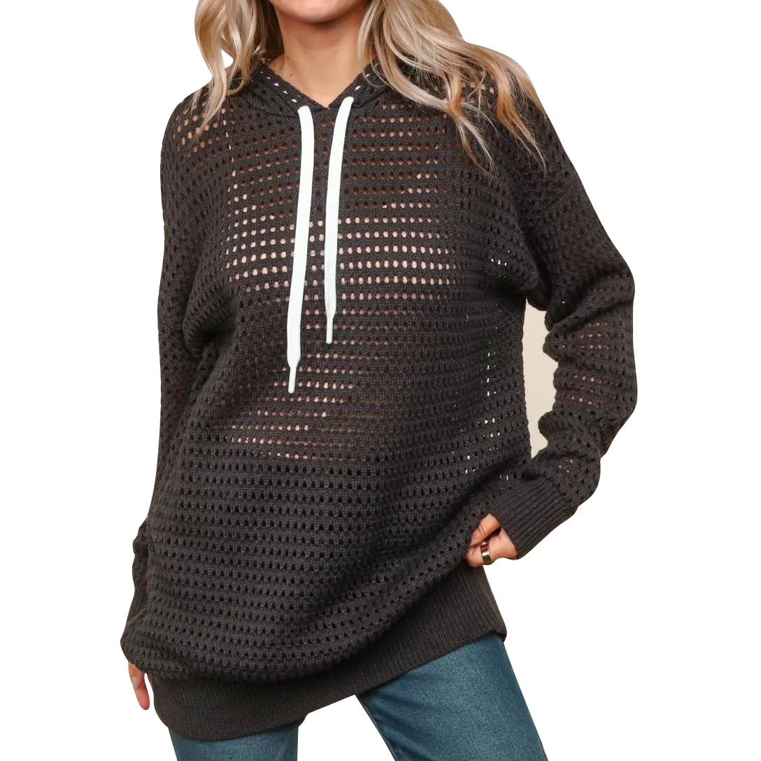 Women's Fishnet Pullover Hoodie